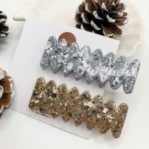 Barrette résine Vague