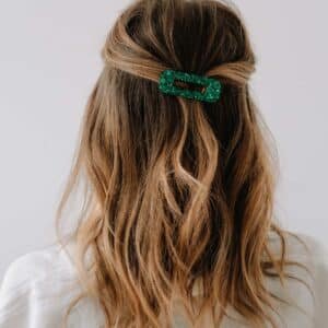 Barrette résine - Sauge