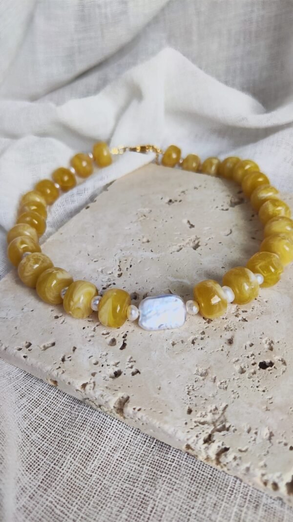 Collier-Broome-Jaune-Seul - Atelier R.